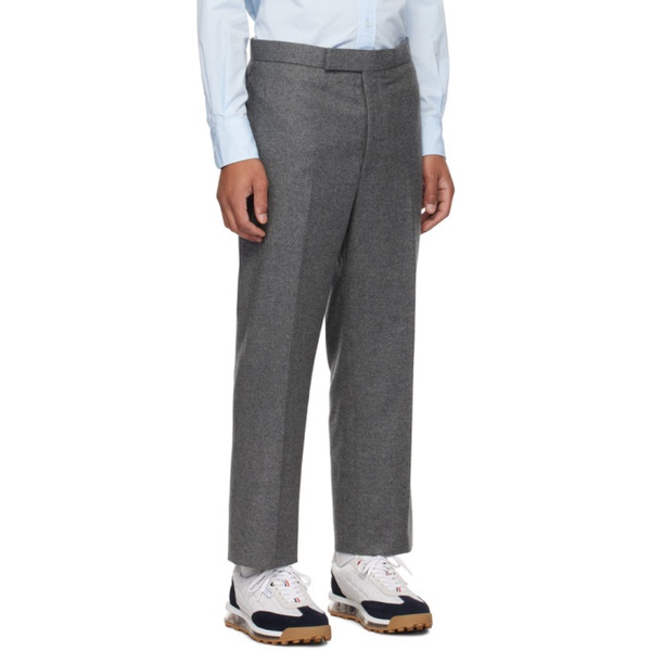 톰브라운 톰브라운 Thom Browne Gray Four-Pocket Trousers 232381M191002