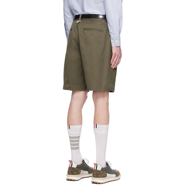 톰브라운 톰브라운 Thom Browne Khaki Unconstructed Shorts 242381M193000