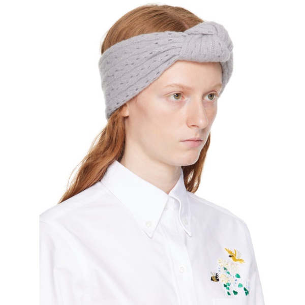 톰브라운 톰브라운 Thom Browne Gray Knot Headband 232381F018000