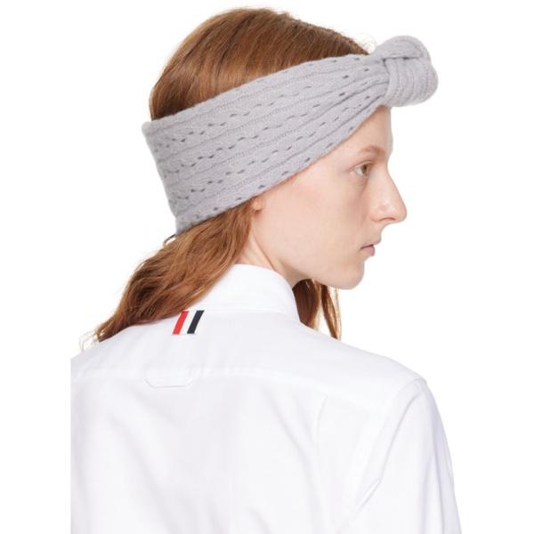 톰브라운 톰브라운 Thom Browne Gray Knot Headband 232381F018000