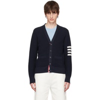 톰브라운 Thom Browne Navy 4-Bar Cardigan 242381M200001