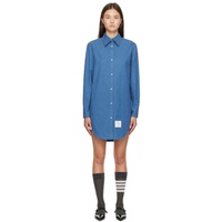 톰브라운 Thom Browne Blue Buttoned Minidress 232381F052001