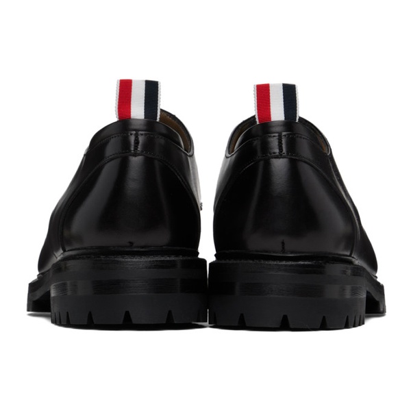 톰브라운 톰브라운 Thom Browne Black Commando Sole Apron Stitch Derbys 242381M225003