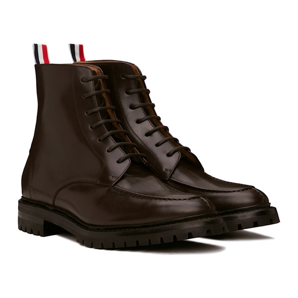 톰브라운 톰브라운 Thom Browne Brown Commando Sole Apron Stitch Boots 242381M222001
