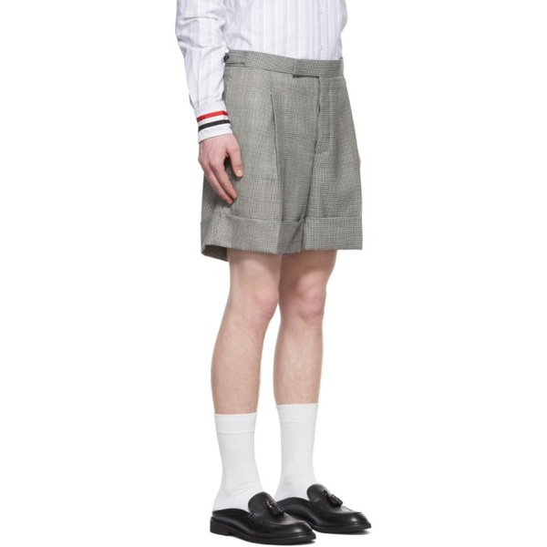 톰브라운 톰브라운 Thom Browne SSENSE Exclusive Black & White Wool Shorts 221381M191021