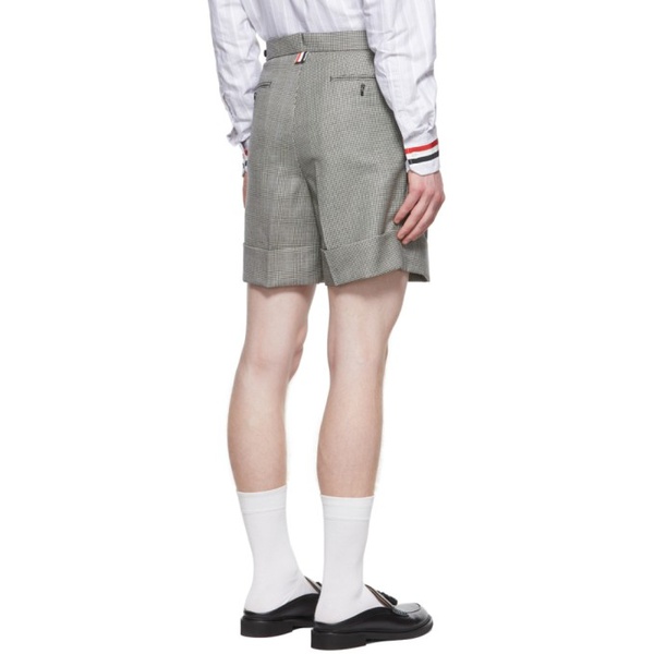 톰브라운 톰브라운 Thom Browne SSENSE Exclusive Black & White Wool Shorts 221381M191021