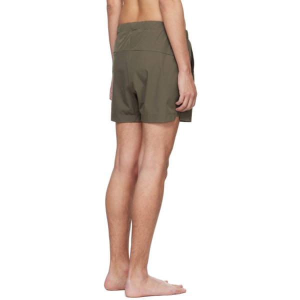  Thom/krom Khaki Pocket Swim Shorts 241974M208000