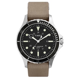 Timex MEN'S Navi XL Fabric Black Dial Watch TW2U90000