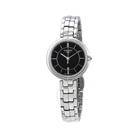 Tissot Flamingo Black Dial Ladies Stainless Steel Watch T094.210.11.051.00