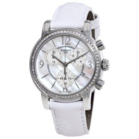 Tissot WOMEN'S Dressport Chronograph Synthetic Leather Mother of Pearl Dial T050.217.67.117.00