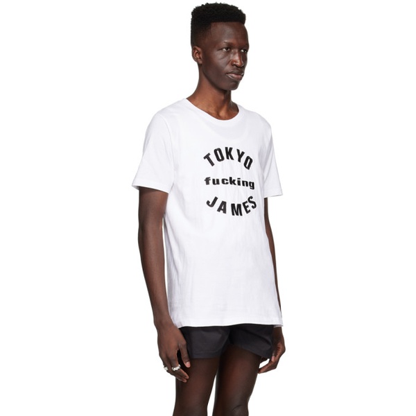  Tokyo James White Cotton T-Shirt 221314M213044