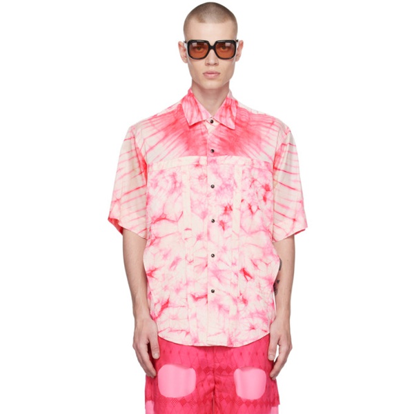  Tokyo James Pink Tie-Dye Shirt 231314M192062