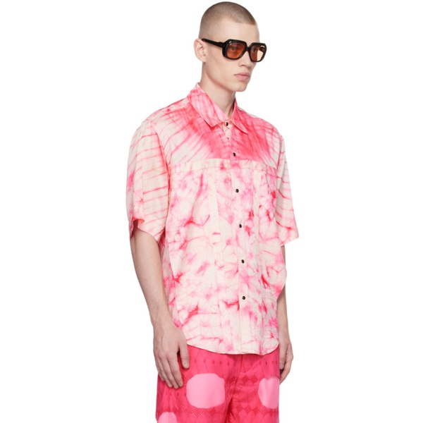  Tokyo James Pink Tie-Dye Shirt 231314M192062