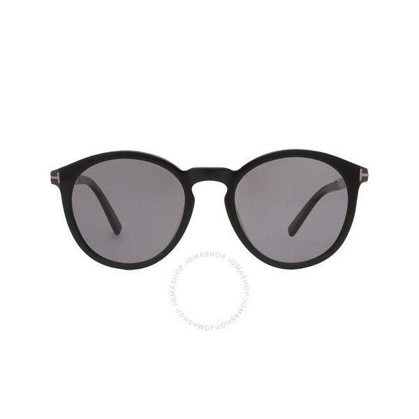 톰포드 톰포드 Tom Ford Elton Polarized Smoke Round Mens Sunglasses FT1021-N 01D 51