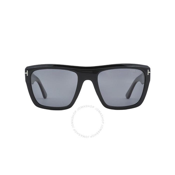 톰포드 톰포드 Tom Ford Alberto Polarized Smoke Browline Mens Sunglasses FT1077-N 01D 55