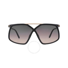 톰포드 Tom Ford Meryl Smoke Gradient Butterfly Mens Sunglasses FT1038 01B 64