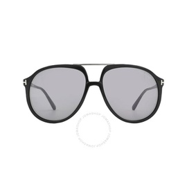 톰포드 Tom Ford Archie Smoke MIrror Pilot Mens Sunglasses FT1079 01C 58