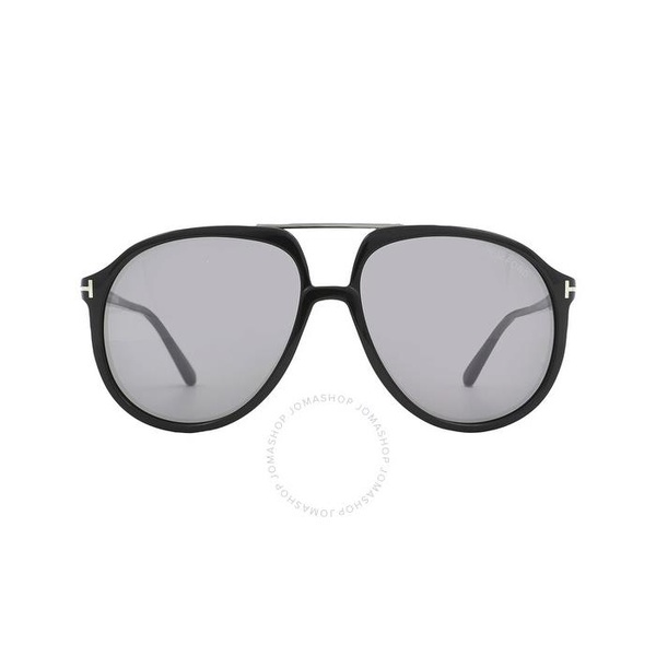 톰포드 톰포드 Tom Ford Archie Smoke MIrror Pilot Mens Sunglasses FT1079 01C 58