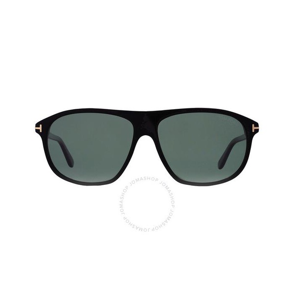 톰포드 톰포드 Tom Ford Prescott Polarized Green Navigator Mens Sunglasses FT1027 01R 60