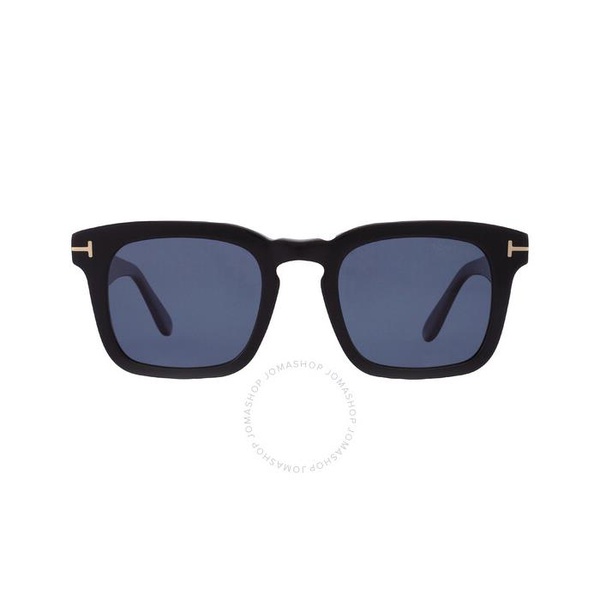 톰포드 톰포드 Tom Ford Dax Polarized Blue Square Mens Sunglasses FT0751 01V 50