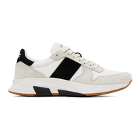 톰포드 TOM FORD 오프화이트 Off-White & Taupe Jagga Sneakers 241076M237010