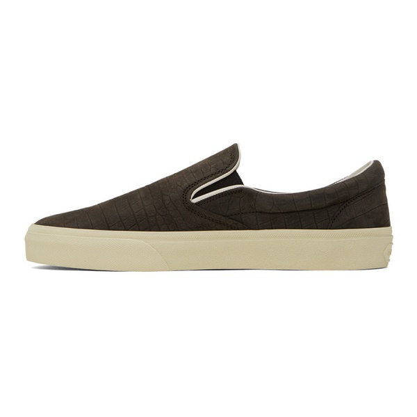 톰포드 톰포드 TOM FORD Brown Jude Slip-On Sneakers 241076M237004