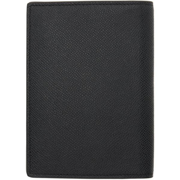 톰포드 톰포드 TOM FORD Black Small Grain Leather Passport Holder 241076M162005