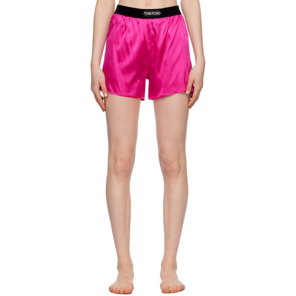 톰포드 톰포드 TOM FORD Pink Boxer Shorts 232076F072005