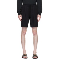 톰포드 TOM FORD Black Pleated Shorts 232076M193000