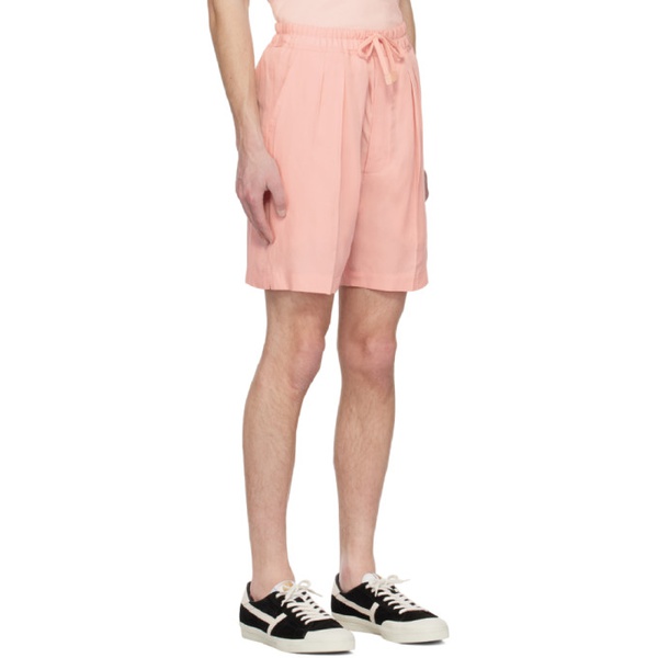 톰포드 톰포드 TOM FORD Pink Pleated Shorts 231076M193018