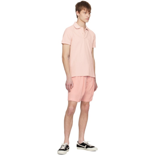 톰포드 톰포드 TOM FORD Pink Pleated Shorts 231076M193018