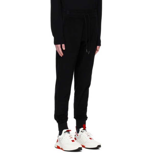 톰포드 톰포드 TOM FORD Black Drawstring Lounge Pants 231076M190007