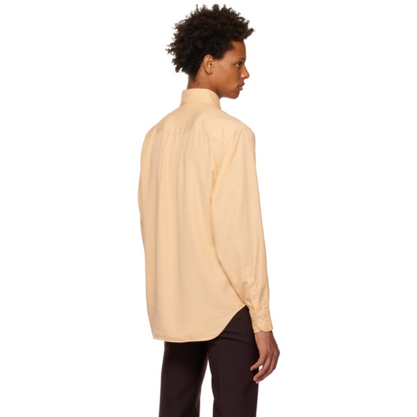 톰포드 톰포드 TOM FORD Yellow Garment Dyed Shirt 222076M192016