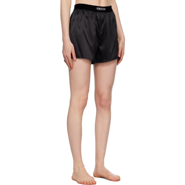 톰포드 톰포드 TOM FORD Black Boxer Shorts 232076F072006