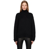 톰포드 TOM FORD Black Rib Turtleneck 232076F099001