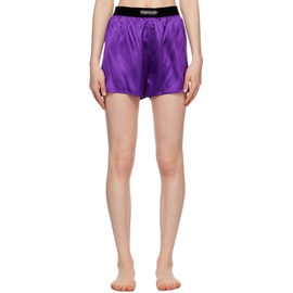 톰포드 TOM FORD Purple Boxer Shorts 232076F072004