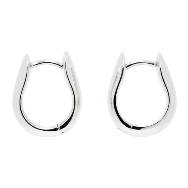  톰 우드 Tom Wood Silver Oyster Hoops Small Earrings 241762M144008