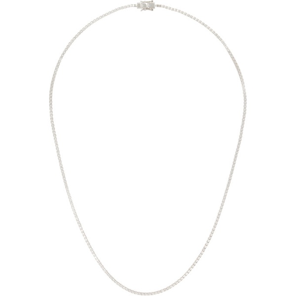  톰 우드 Tom Wood Silver Square Chain Necklace 241762M145006