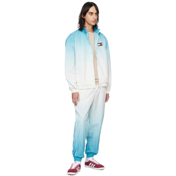  Tommy Jeans White & Blue Degrade Track Pants 241844M190002