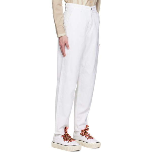  Tommy Jeans White Embroidered Jeans 231844M186000