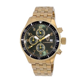 Torino Carrero MEN'S LaserGraph Chronograph Stainless Steel Green Dial Watch CG17733GNJ