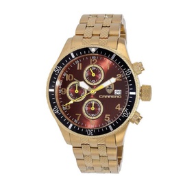 Torino Carrero MEN'S LaserGraph Chronograph Stainless Steel Brown Dial Watch CG17733MRJ