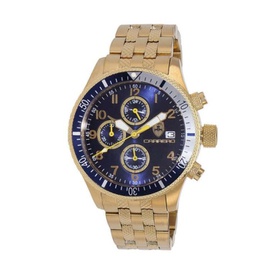 Torino Carrero MEN'S LaserGraph Chronograph Stainless Steel Blue Dial Watch CG17733BUSVJ