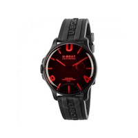 U-Boat Lefty Capsoil Quartz Black Dial Black Rubber Mens Watch 8466