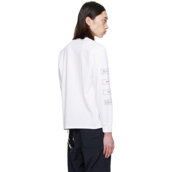  언더커버 UNDERCOVER White Printed Long Sleeve T-Shirt 241414M213016