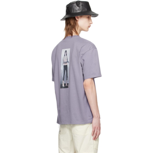  언더커버 UNDERCOVER Purple Printed T-Shirt 241414M213012