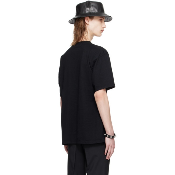  언더커버 UNDERCOVER Black Embroidered T-Shirt 241414M213031