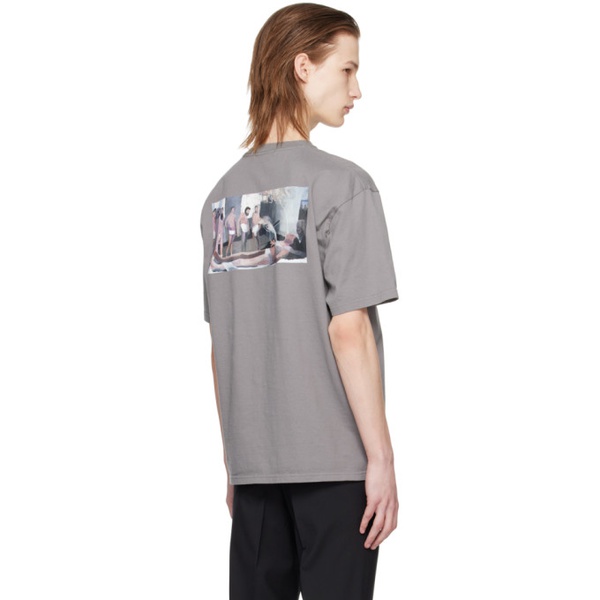  언더커버 UNDERCOVER Gray Printed T-Shirt 241414M213026