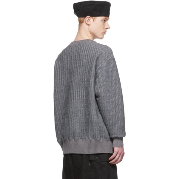  언더커버 UNDERCOVER Grey Polyester Sweater 221414M201000