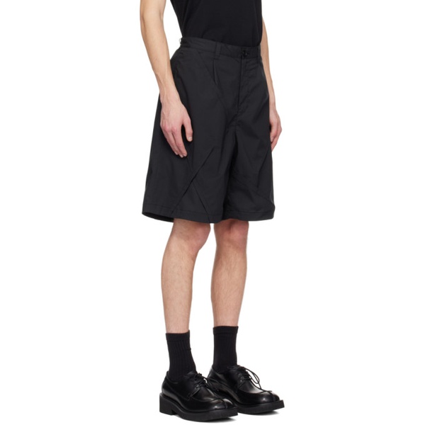  언더커버 UNDERCOVER Black Paneled Shorts 241414M193004